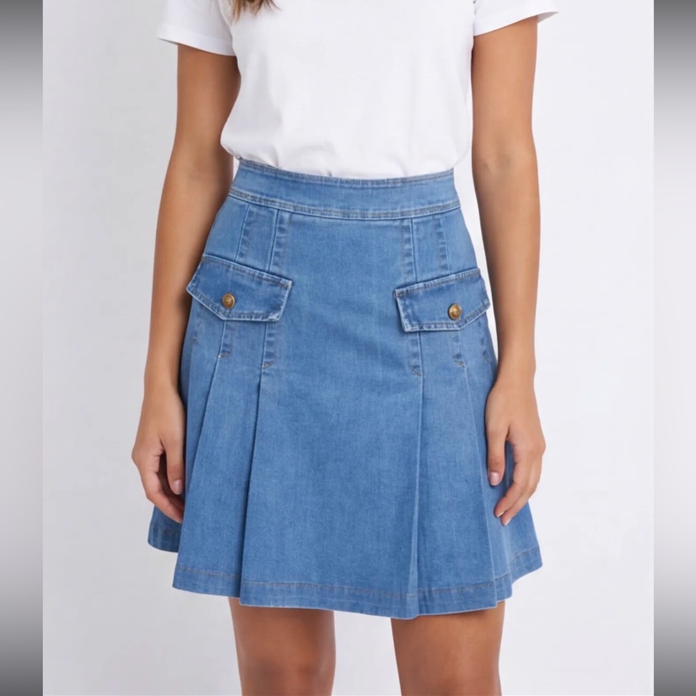 FROM PARIS FRANCE 🇫🇷 Denim Blue Women's Skirt